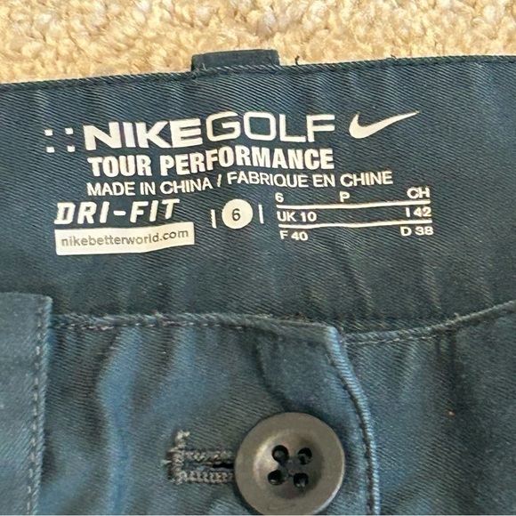 NIKE golf tour performance steel blue pants Sz 6 - Picture 5 of 12